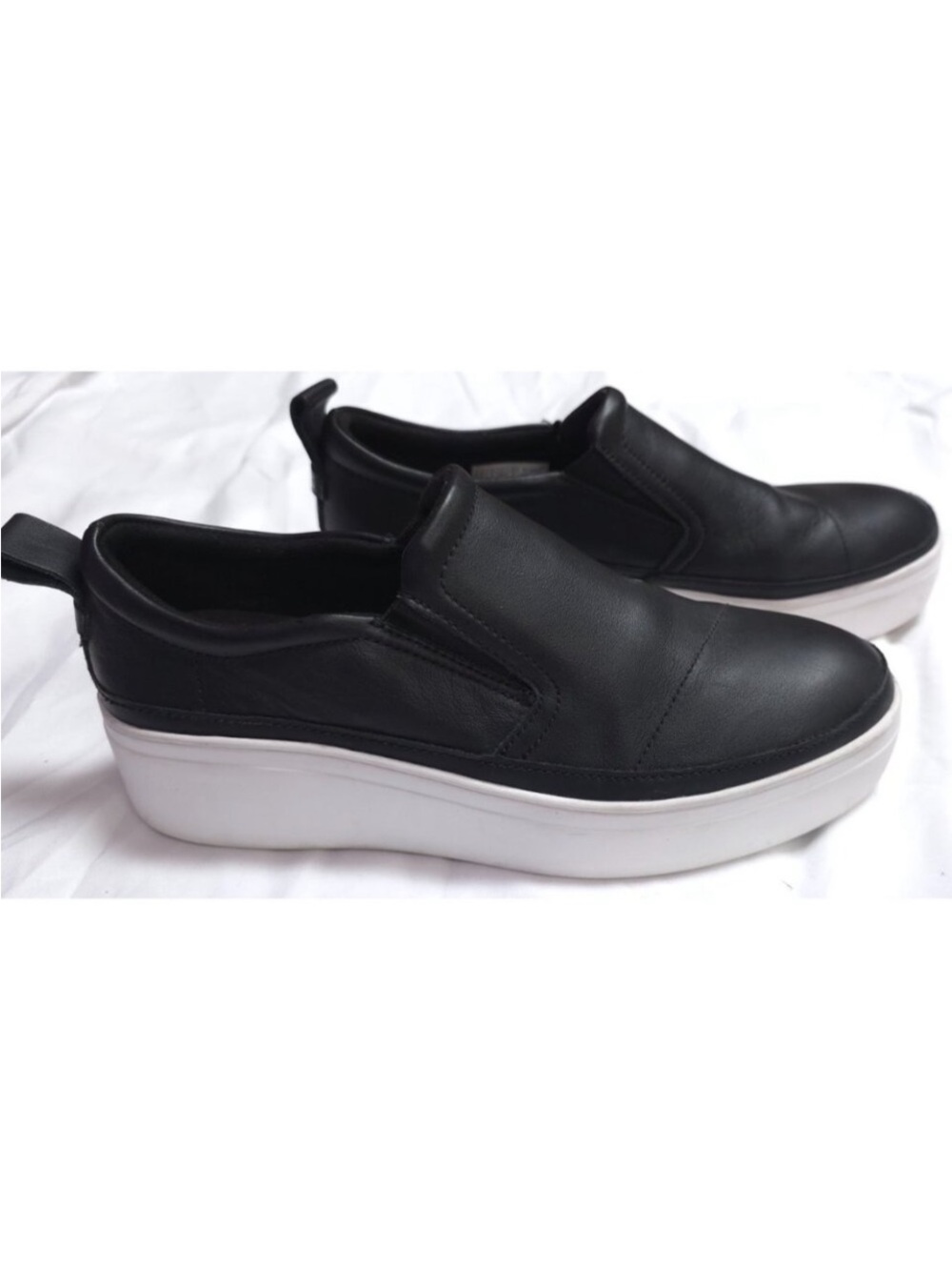 Toms Black Slip-On Platform Sneakers size 8W